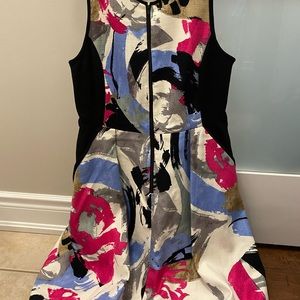 Abstract print dress